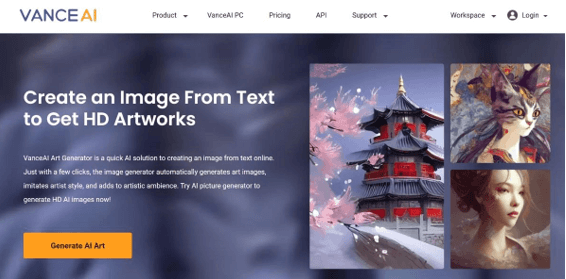 VanceAI Art Generator: Digital Art Creation Online
