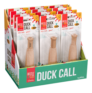 Beetle & Bee Duck Call – Eco-friendly wooden duck call for wildlife exploration.