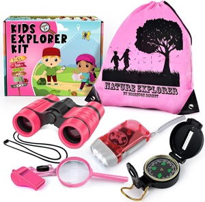 ESSENSON Kids Adventure Kit – Backpack with binoculars, flashlight, and tools for outdoor play.