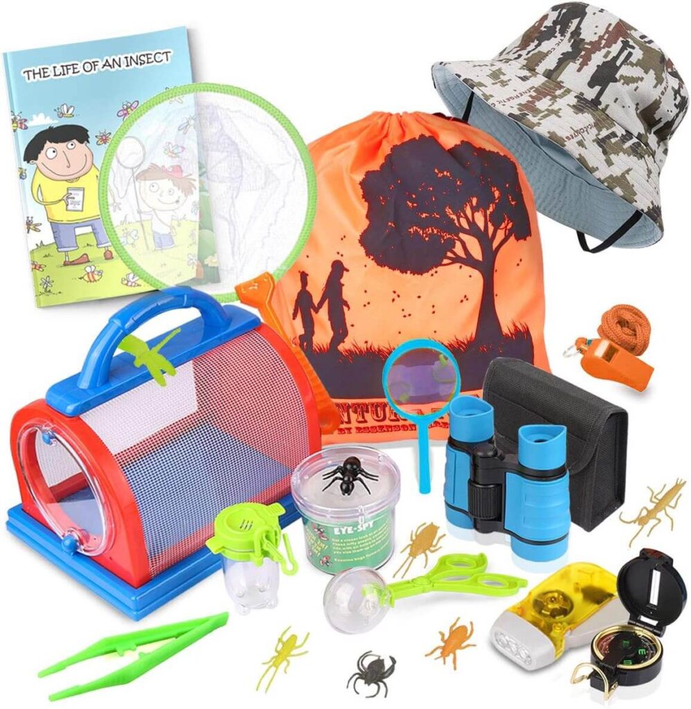 ESSENSON Outdoor Explorer Kit & Bug Catcher Kit with Binoculars