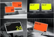 iMac Mockups for E-commerce Showcasing Products Effectively
